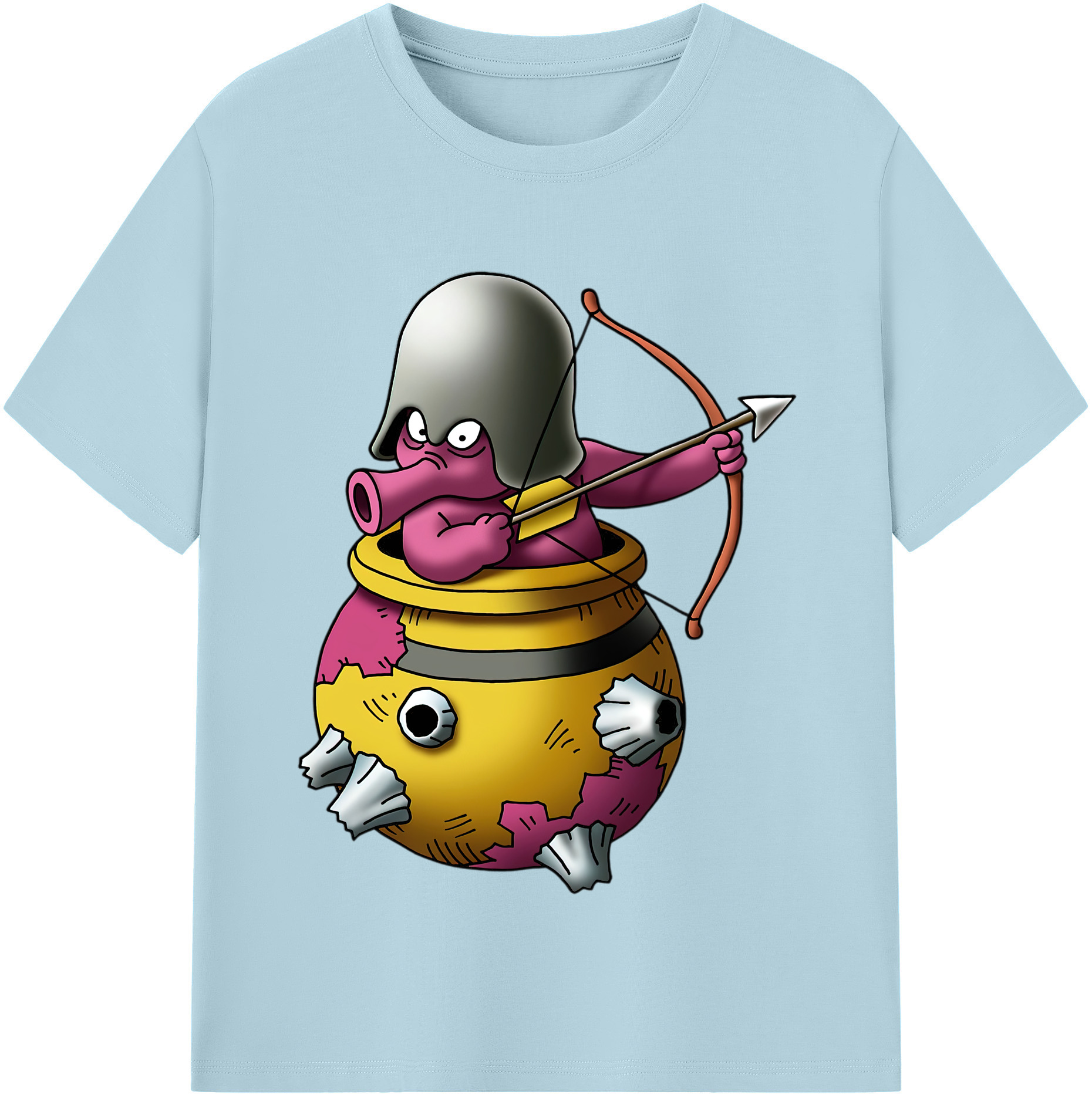 （画像用） ドラゴンクエスト Doragon Kuesuto Dragon Quest 綿100％半袖Tシャツ（フロントプリント）